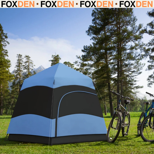Man camping tent - tent, lift