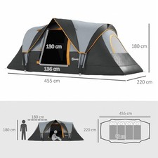 Outsunny 5-6 Man Camping Tent
