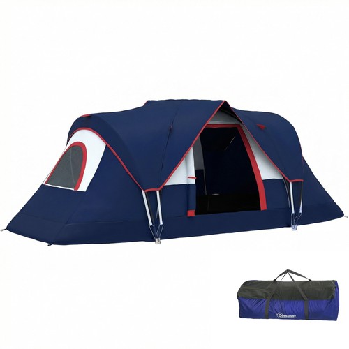 Outsunny man camping - man, tent